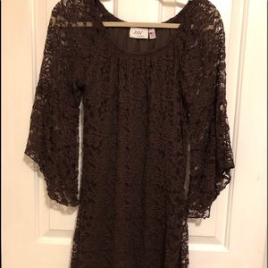 Brown lace dress